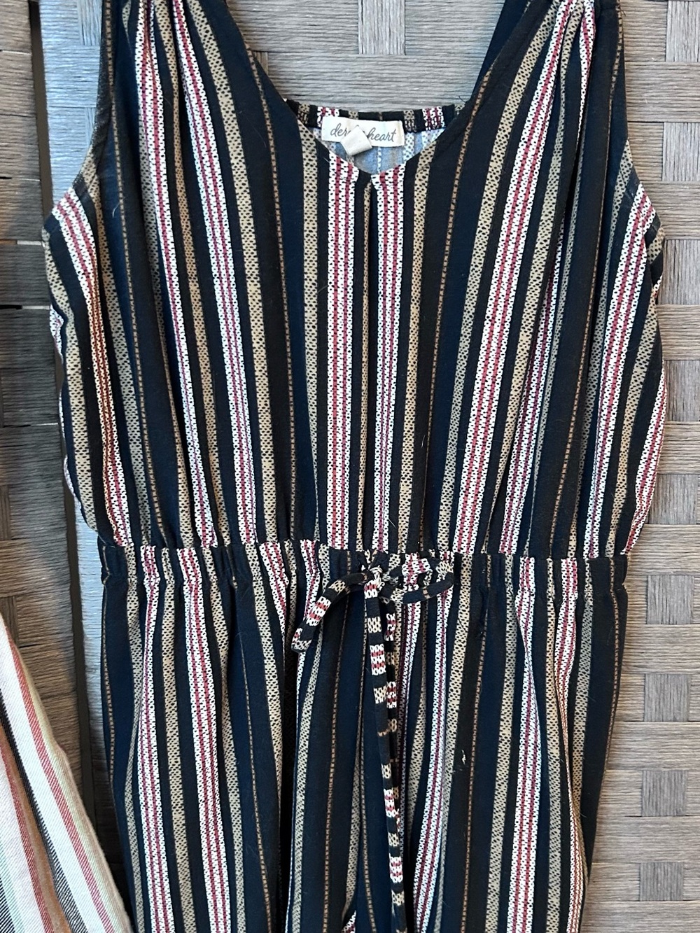 Black Muti Strap Romper with Pockets - Picture 2 of 4